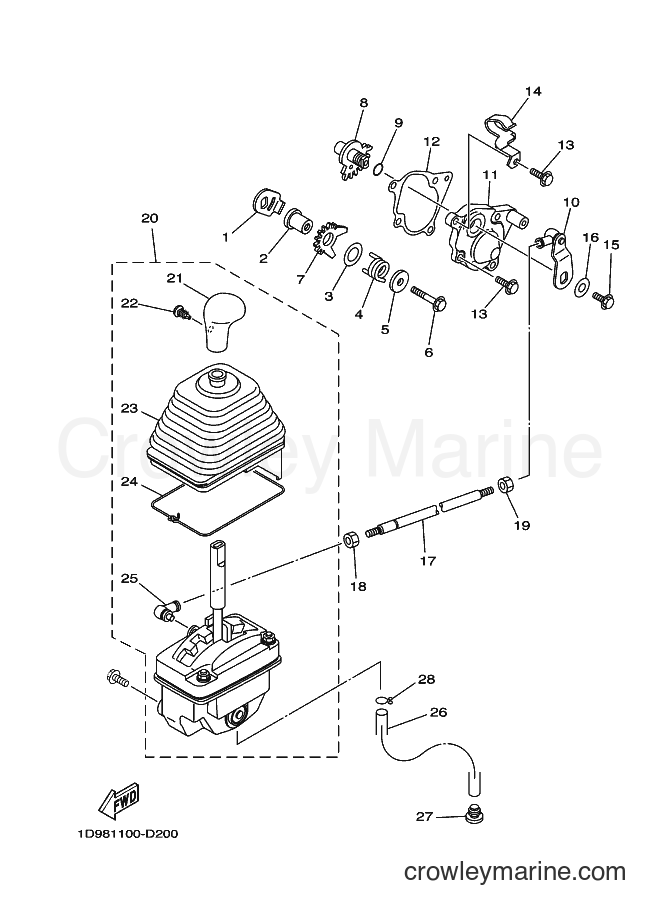 2005 ATV YFM450FWAN - YFM450FWAN (1D99) [010] - SHIFT SHAFT