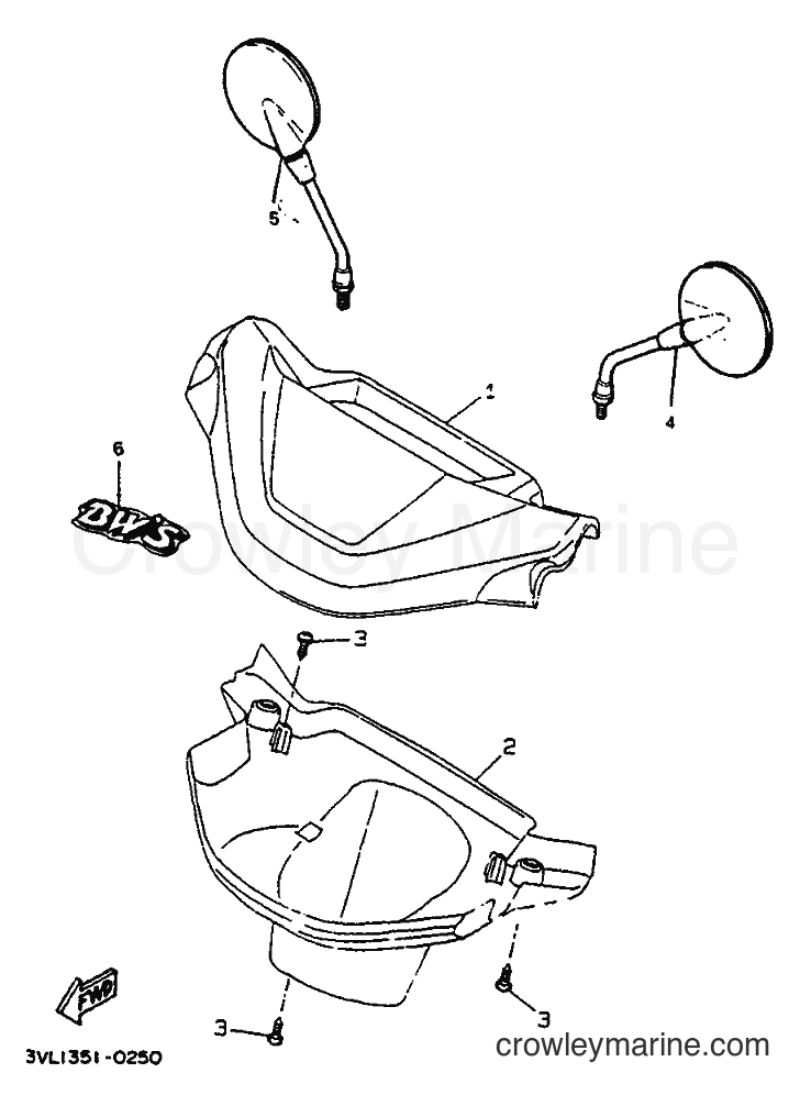 1991 Scooter CW50 - CW50 (4BX1) [999] - COWLING 1