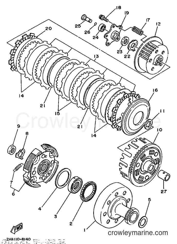 1989 ATV YFM350FW - YFM350FW (3HN2) [030] - CLUTCH