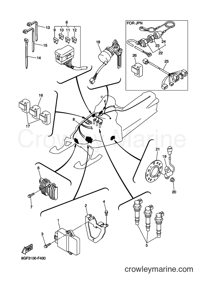 Yamaha Motors RS10S (8GF3) [020] - ELECTRICAL 1