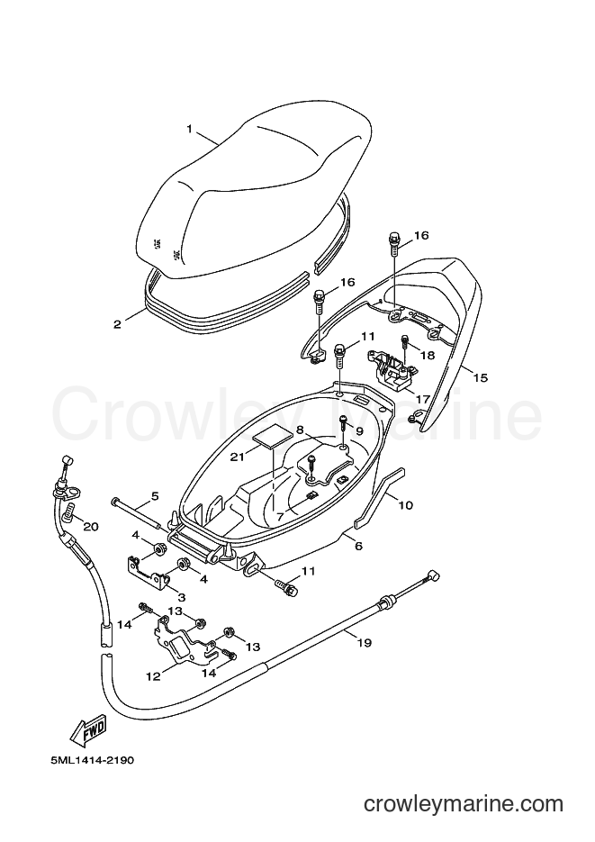 2005 Scooter XC125 - XC125 (5ML5) [010] - SEAT & CARRIER