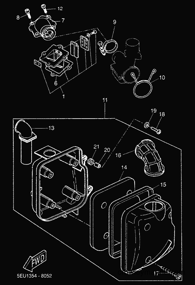 Yamaha Motors YH50 (5FV3) [020] - INTAKE