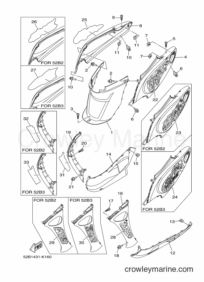 2011 Scooter XC115S - XC115S (52B3) [010] - SIDE COVER