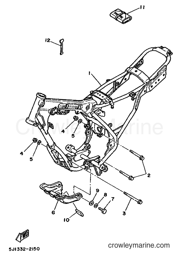 1992 Scooter DT50M - DT50M (4ET1) [999] - FRAME
