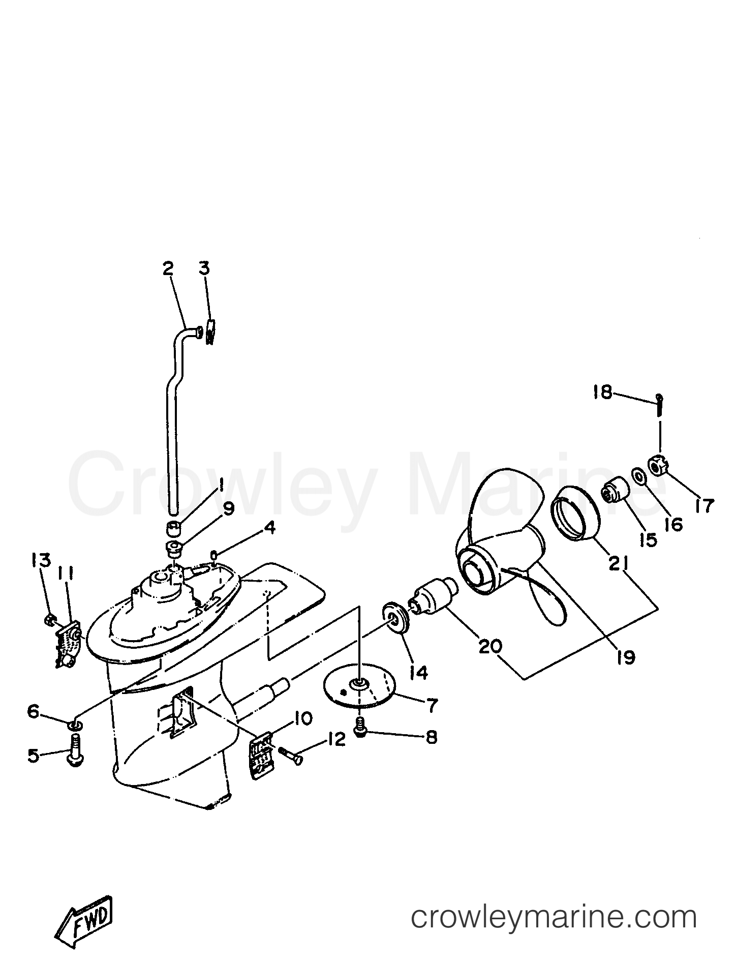 Yamaha Motors 25ELRV - LOWER CASING DRIVE 2