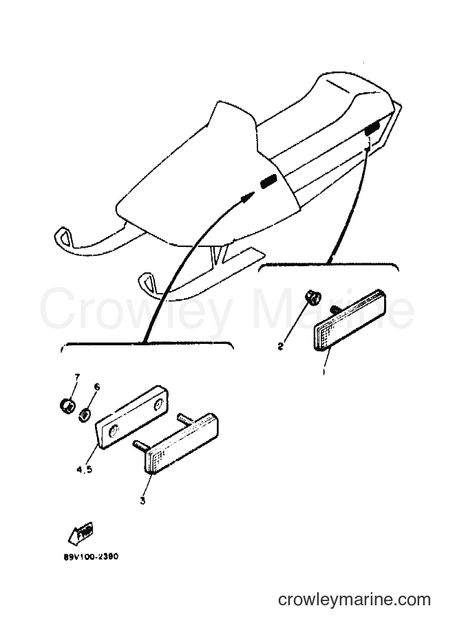 1992 Snowmobile VT480GT - VT480GT (89V1) [010] - ELECTRICAL 3