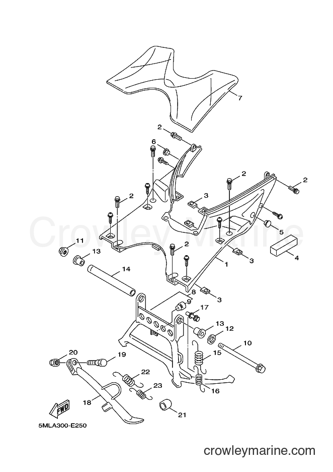 2006 Scooter XC125 - XC125 (5MLA) [010] - STAND & FOOTREST