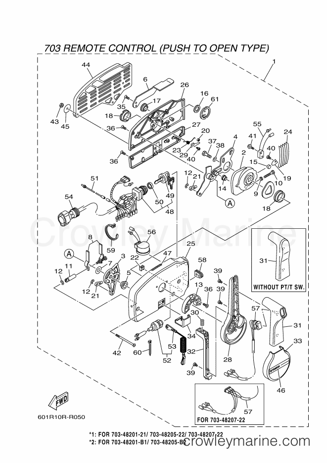 Yamaha Motors RIGGING REMOCON-2017 (601R) [010] - REMOTE CONTROL ASSY 2
