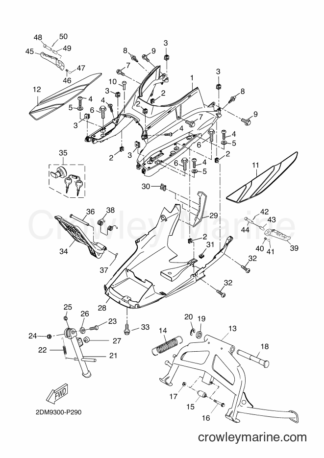 2016 Scooter YP250RA - YP250RA (2DLB) [060] - STAND & FOOTREST