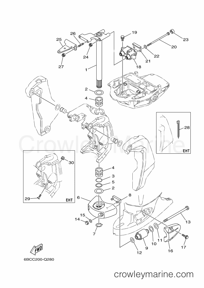 Yamaha Motors F75CEHD (6BCE) [020] - BRACKET 4