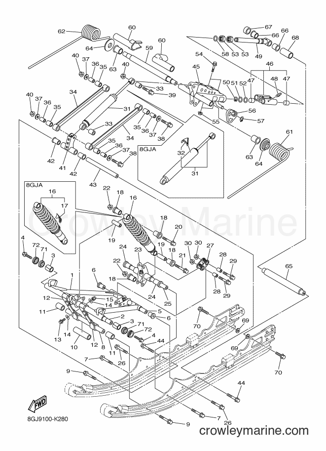 2011 Snowmobile RPZ50VT - RPZ50VT (8GJA) [010] - TRACK SUSPENSION 2