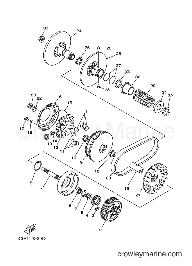 2000 ATV YFM400FWA - YFM400FWA (5GH3) [010] - CLUTCH