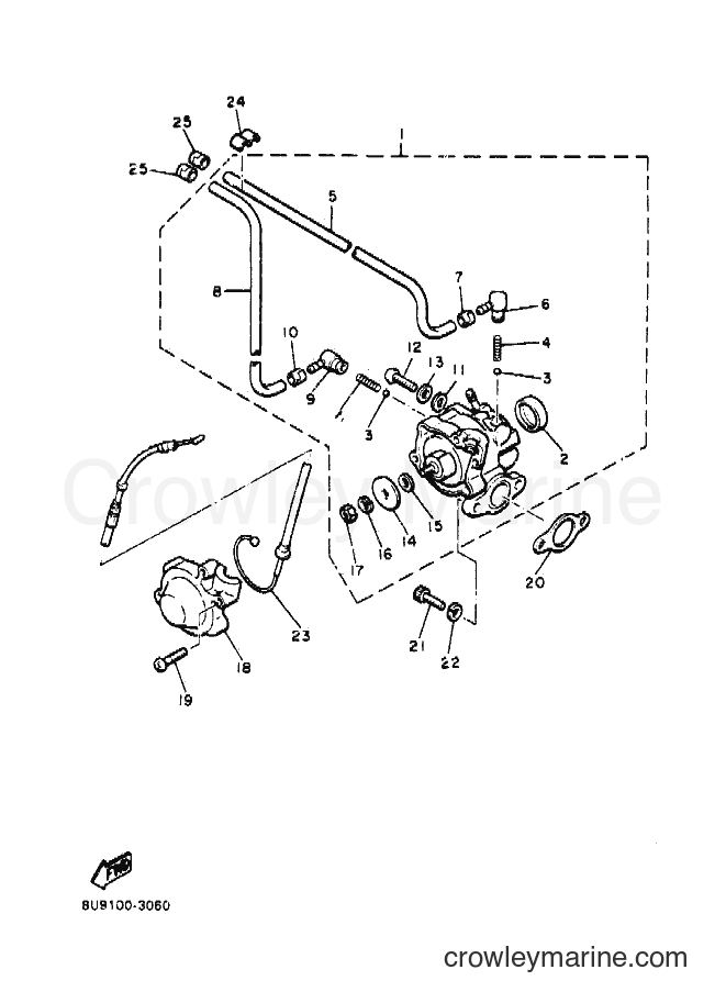 1990 Snowmobile VMX540P - VMX540P (87V1) [010] - OIL PUMP