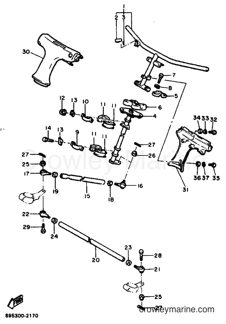 Yamaha Motors CS340E (89S1) [010] - STEERING