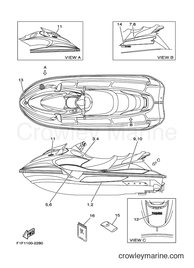 Yamaha Motors JET FOR F1F (60G1) [020] - GRAPHICS