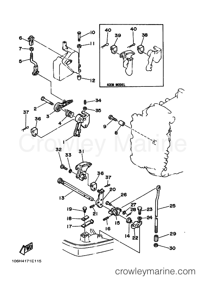 Yamaha Motors 40H (6H4) [030] - CONTROL