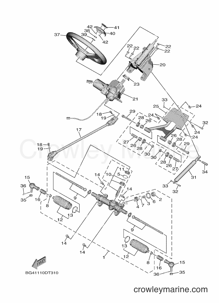 Yamaha Motors YXE850EBN (B0D2) [010] - STEERING