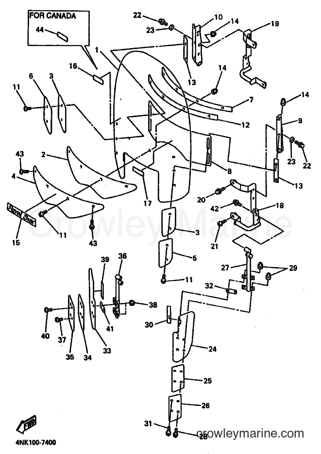 1997 Cruiser XVZ13A - XVZ13A (4NK6) [010] - COWLING 1