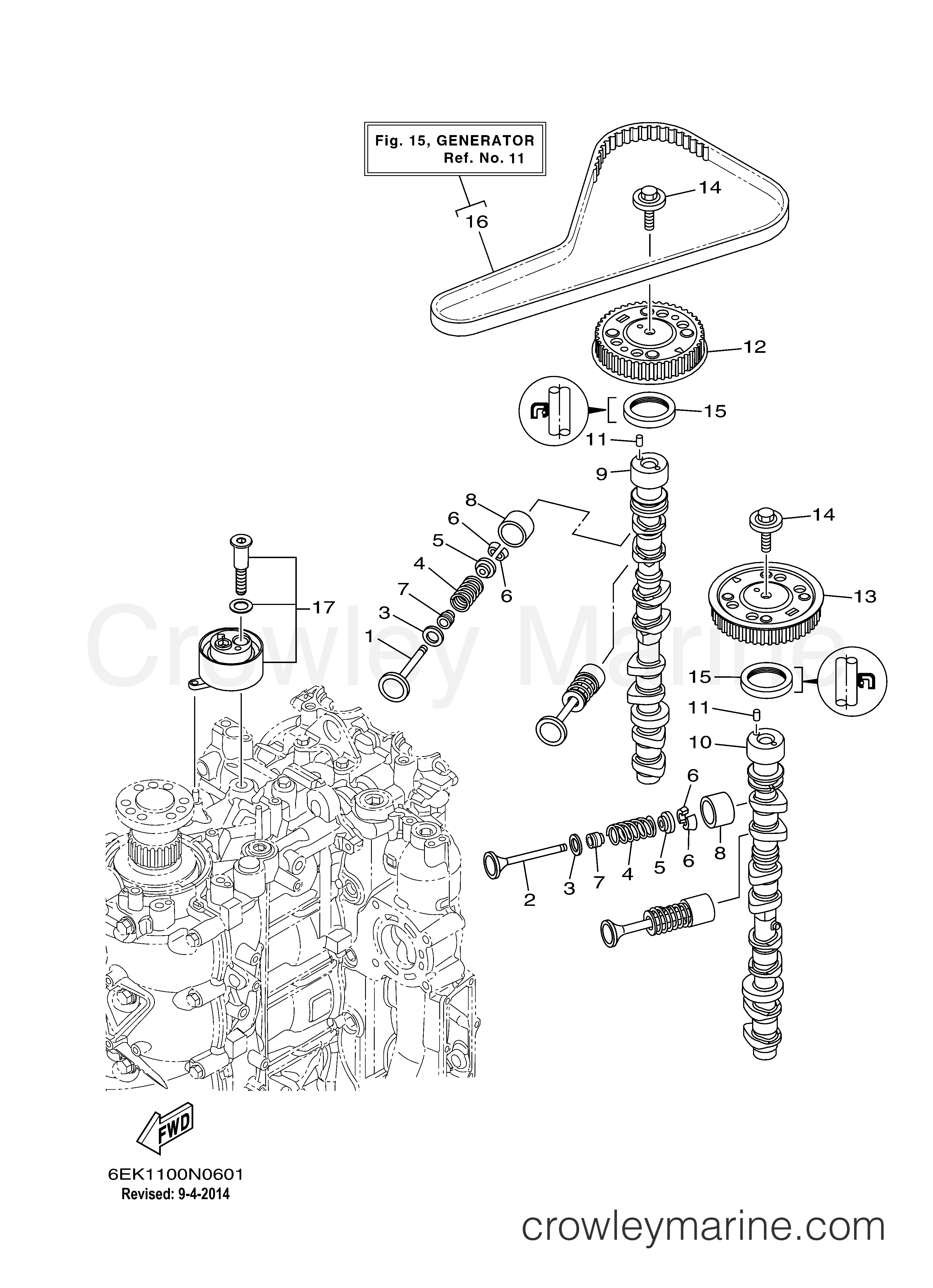 Yamaha Motors F115JB - VALVE