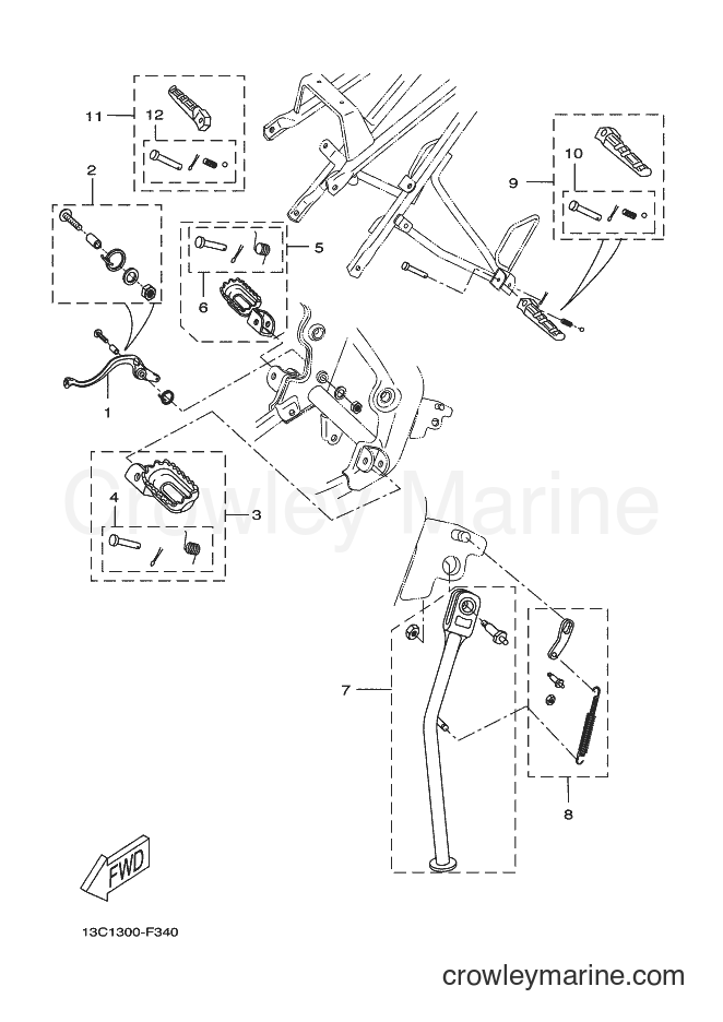 2010 Scooter DT50RSM - DT50RSM (14P9) [030] - STAND & FOOTREST
