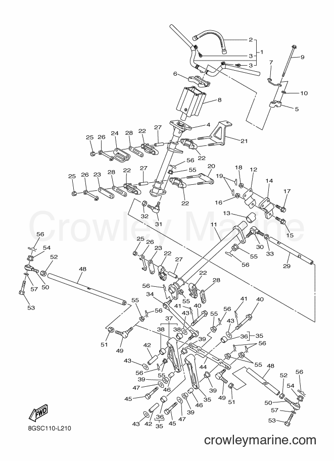 Yamaha Motors VK10D (8GSD) [010] - STEERING
