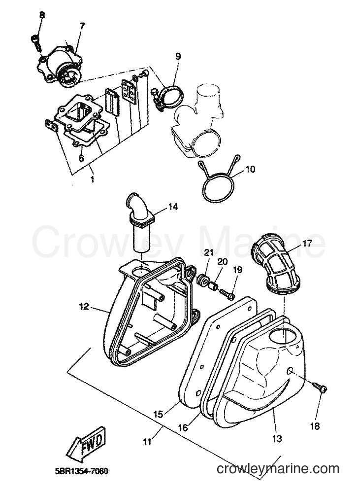 1999 Scooter YQ50 - YQ50 (5HE5) [010] - INTAKE