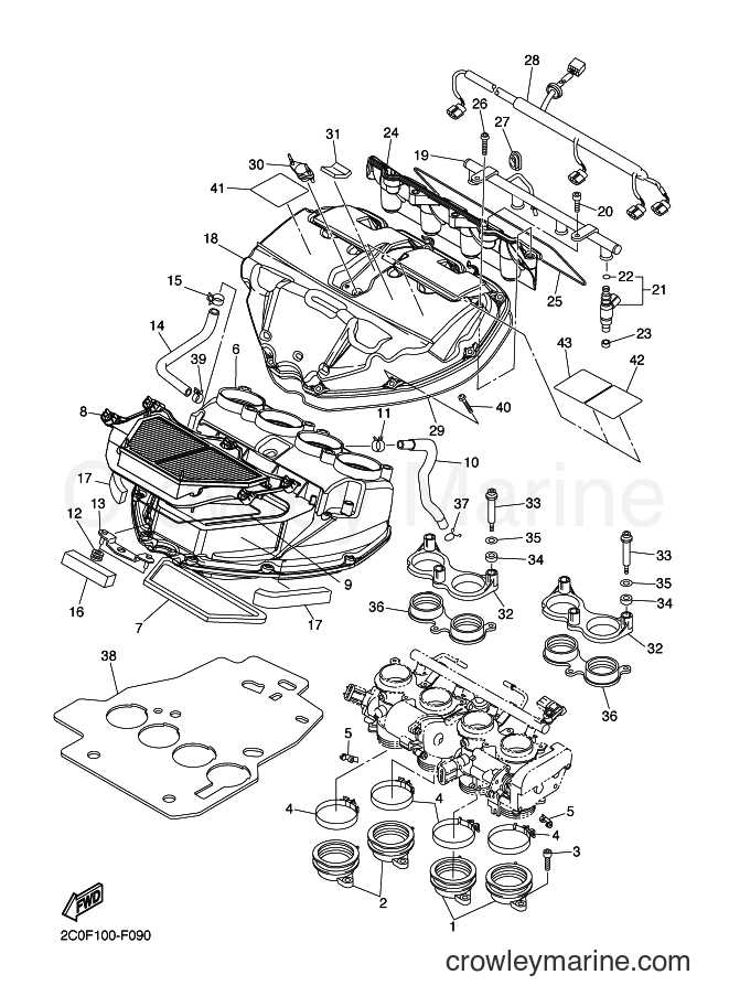 2007 Sport Bike YZF-R6 - YZF-R6 (2C0G) [010] - INTAKE