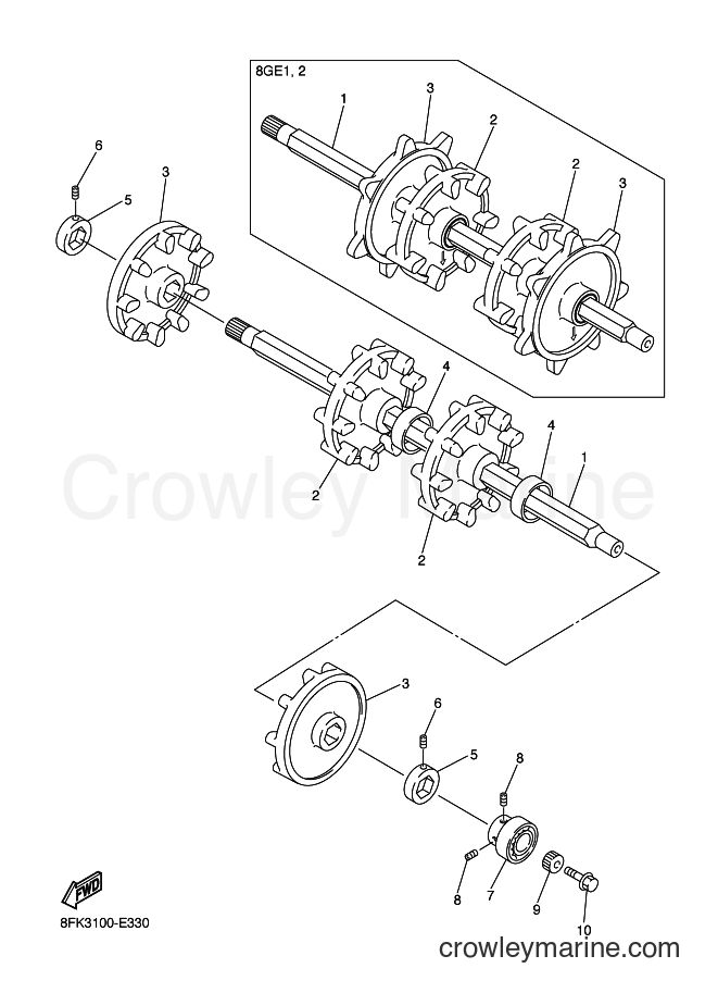 2006 Snowmobile RS10MS - RS10MS (8GE1) [020] - TRACK DRIVE 1