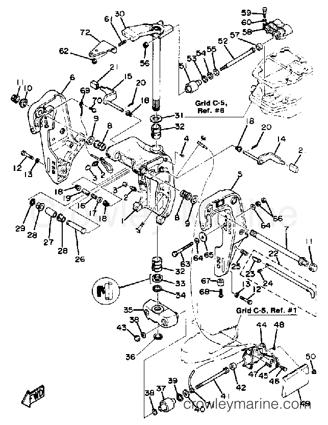Yamaha Motors 90ETLN - BRACKET