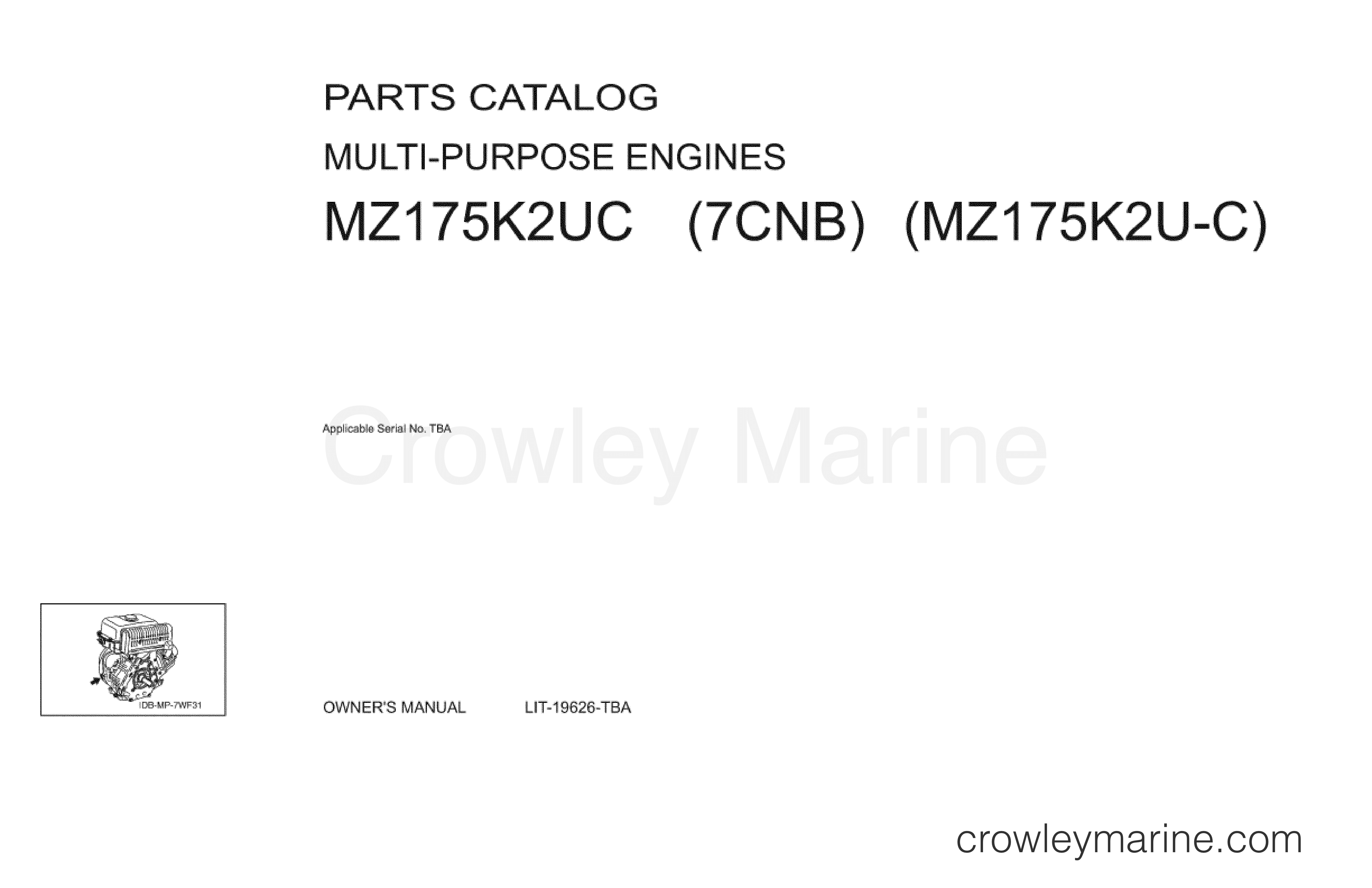 2004 UTV 175 - MZ175K2UC - 1 TITLE PAGE