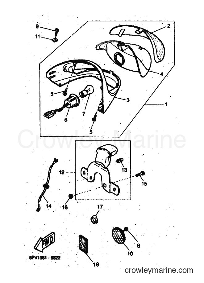 2001 Scooter YH50 - YH50 (5PF2) [020] - TAILLIGHT