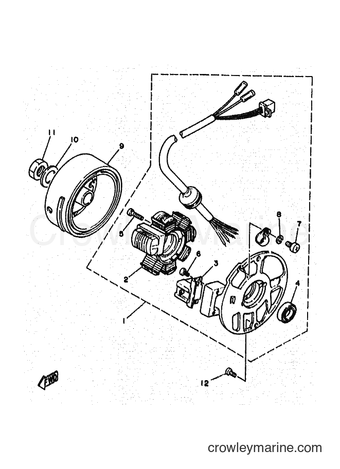 Yamaha Motors YA50R (4PC4) [999] - GENERATOR