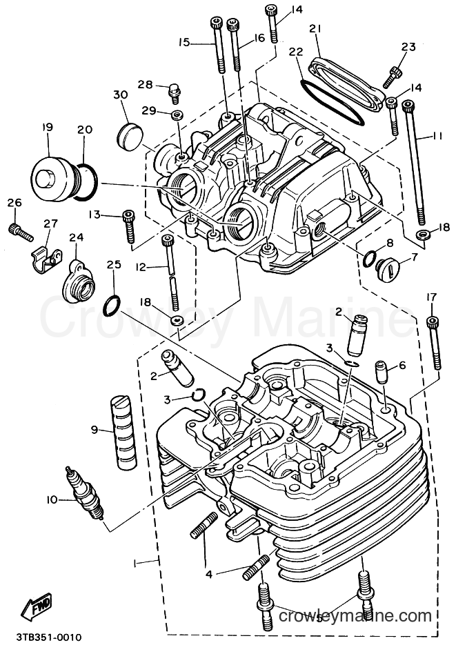 1993 Dirt Bike XT600E - XT600E (3TB7) [070] - CYLINDER