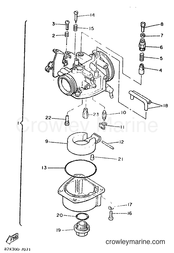 1988 Snowmobile BR250TF - BR250TF (85A) [999] - CARBURETOR