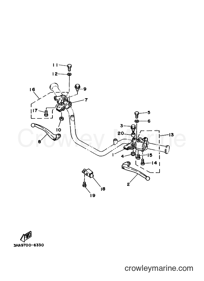 1999 Street Bike AG100F - AG100F (5HS1) [010] - HANDLE SWITCH & LEVER