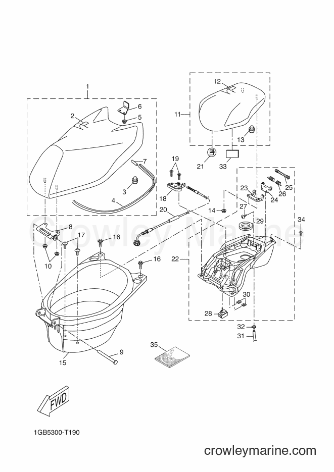 2018 Scooter NS50F - NS50F (1GB5) [080] - SEAT & CARRIER