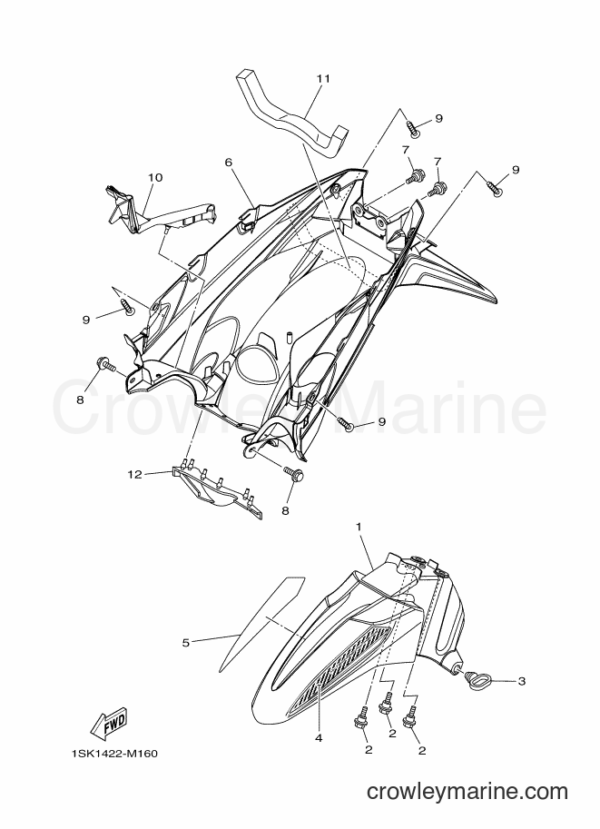 2013 Scooter AL125FC - AL125FC (1SK1) [010] - FENDER