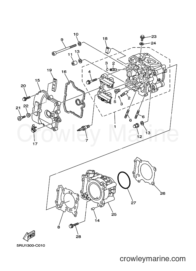 Yamaha Motors YP400 (5RUP) [010] - CYLINDER