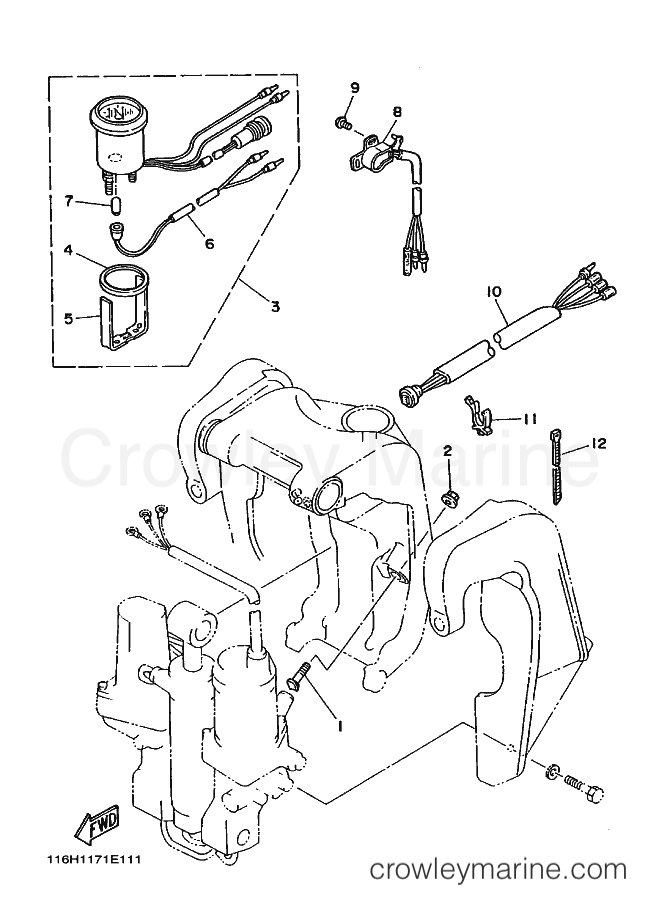 Yamaha Motors 90A (6H1) [030] - BRACKET 2