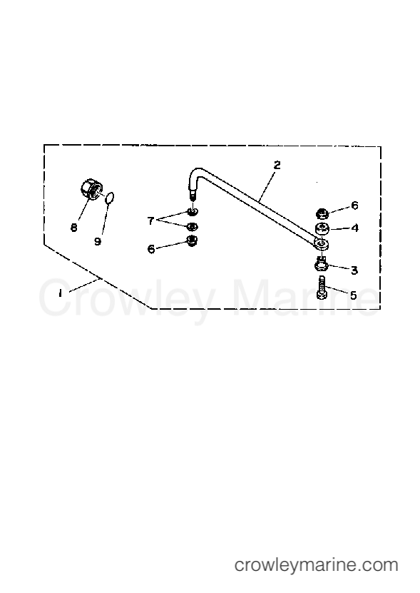 Yamaha Motors 175ETLG - STEERING GUIDE ATTACHMENT