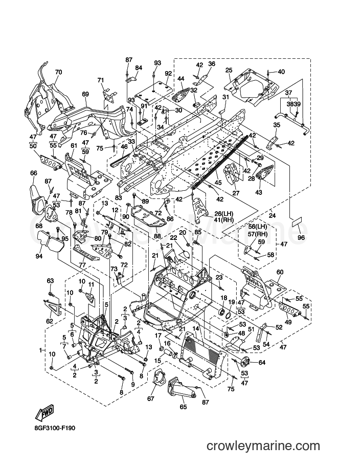 Yamaha Motors RS10S (8GF3) [020] - FRAME