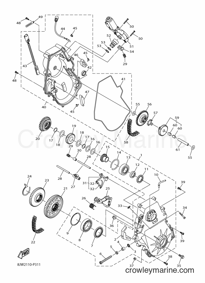 Yamaha Motors SRV10MS2 (8KT2) [010] - TRACK DRIVE 2