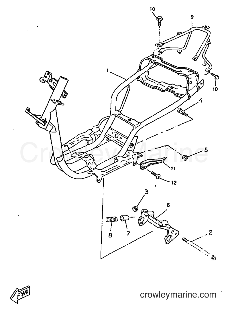 1998 Scooter CW50RSP - CW50RSP (4URD) [999] - FRAME