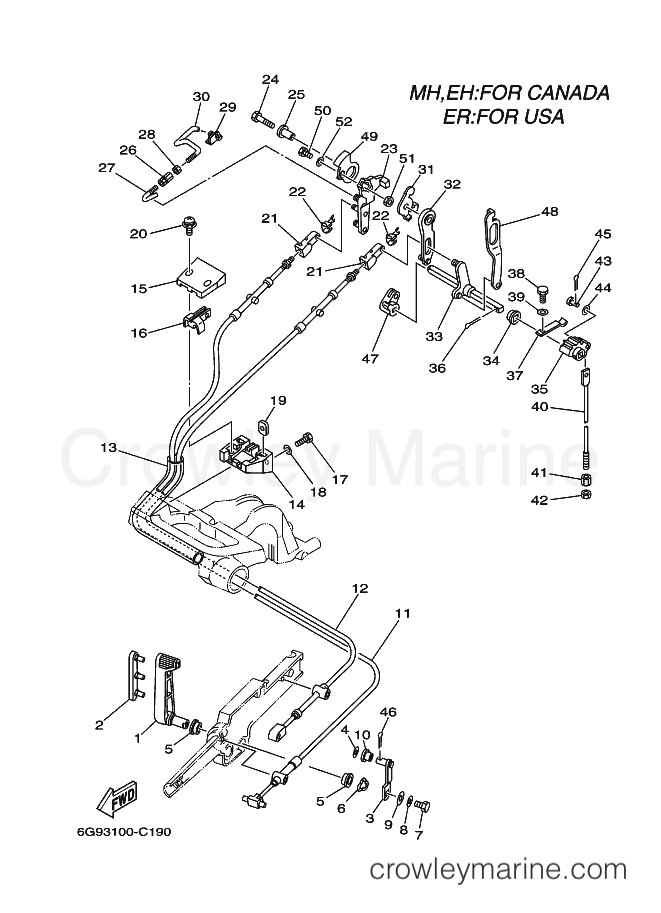 Yamaha Motors F9.9ESH (6G95) [080] - CONTROL 2