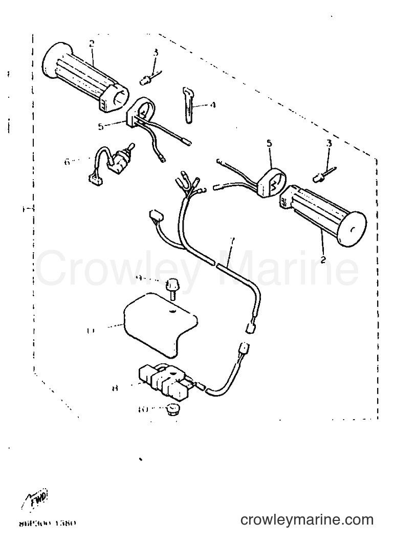 1991 Snowmobile SR540 - SR540 (86P3) [010] - ALTERNATE 2