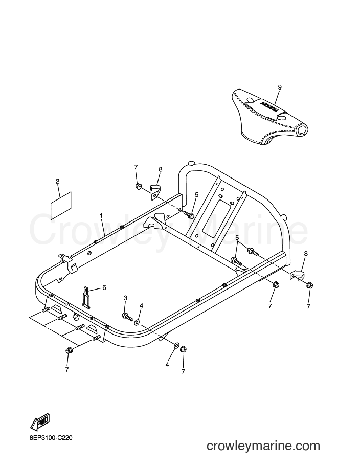 Yamaha Motors RX10MS (8EV3) [020] - STEERING GATE