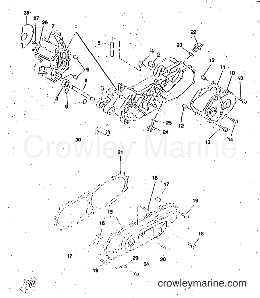1997 Scooter CW50RSP - CW50RSP (4WL3) [999] - CRANKCASE