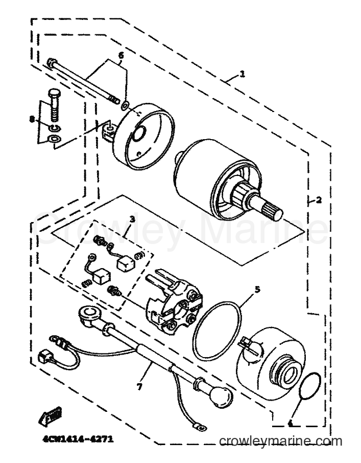 1999 Scooter XC125TR - XC125TR (4THJ) [010] - STARTING MOTOR