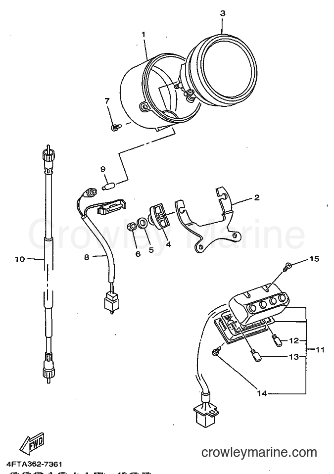Yamaha Motors XV535 (4YH7) [120] - METER