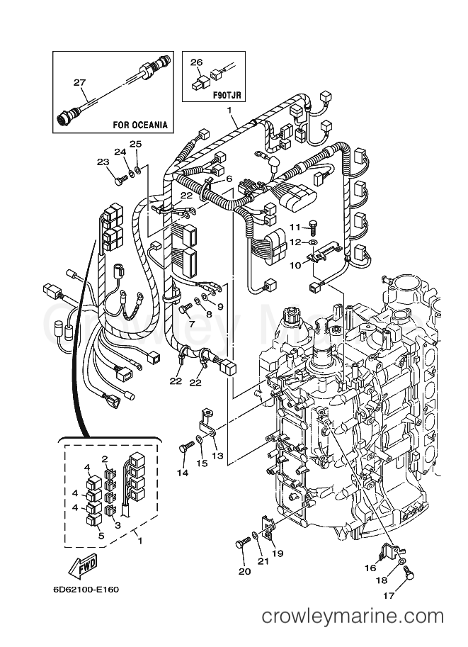 Yamaha Motors F90TXRE (6D82) [060] - ELECTRICAL 3